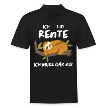 Retraite Pension Pension Retraite - Polo Homme - noir - Devant - Kai (181cm)