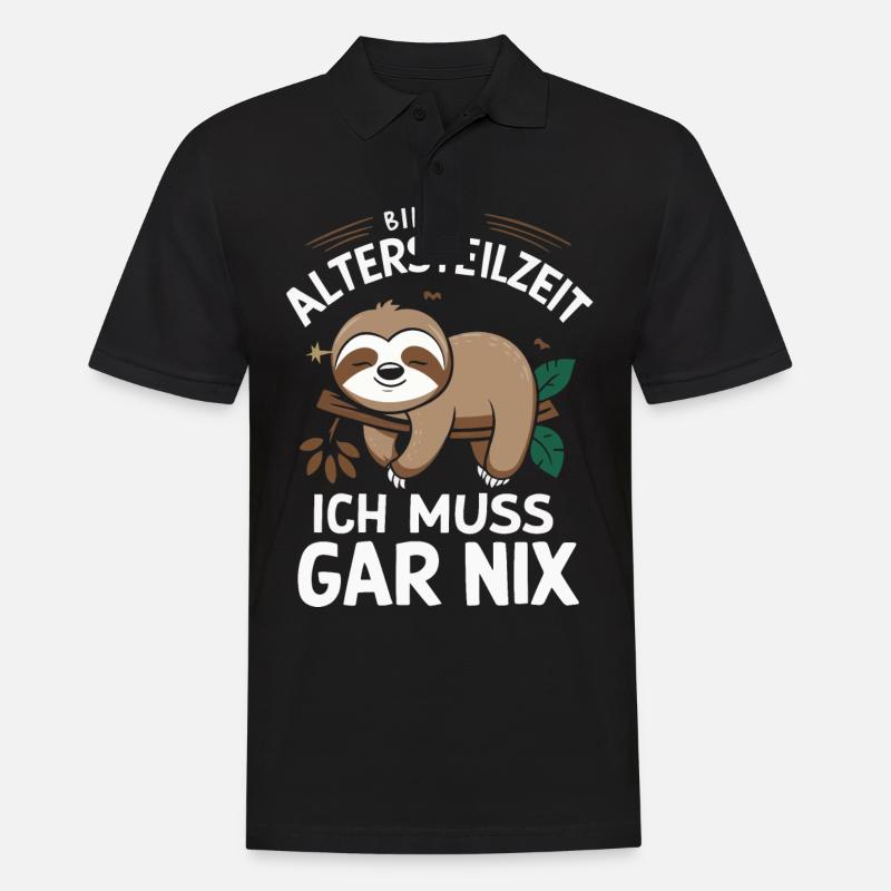 Altersteilzeit ATZ - Männer Poloshirt - Schwarz