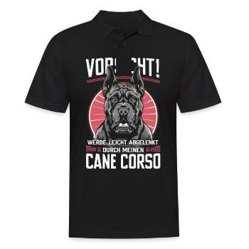 Chiens Cane Corso Italiano Chien - Polo Homme - noir - Devant - Kai (181cm)