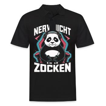 Panda Panda Ours Pandas - Polo Homme - noir - Devant - Kai (181cm)