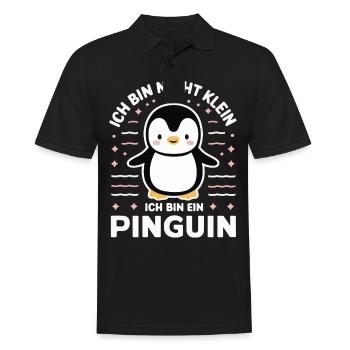 Pinguin Zwergpinguine Kaiserpinguin - Männer Poloshirt - Schwarz - Vorne - Kai (181cm)