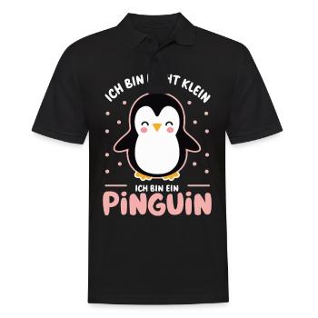 Pinguin Zwergpinguine Kaiserpinguin - Männer Poloshirt - Schwarz - Vorne - Kai (181cm)