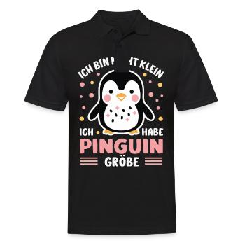 Pinguin Zwergpinguine Kaiserpinguin - Männer Poloshirt - Schwarz - Vorne - Kai (181cm)