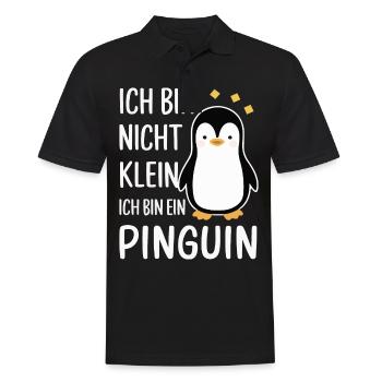 Pinguin Zwergpinguine Kaiserpinguin - Männer Poloshirt - Schwarz - Vorne - Kai (181cm)