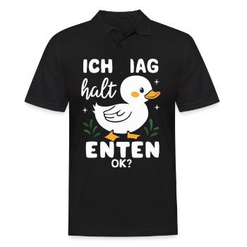 Mallard, Duck, Duck, Dark Duck, Bird - Men's Polo Shirt - black - Front - Kai (181cm)