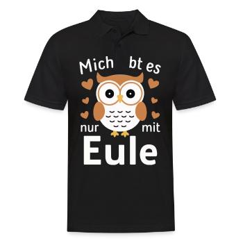 Noctambule, Hibou, Hibou, Oiseau - Polo Homme - noir - Devant - Kai (181cm)