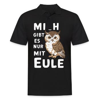 Noctambule, Hibou, Hibou, Oiseau - Polo Homme - noir - Devant - Kai (181cm)