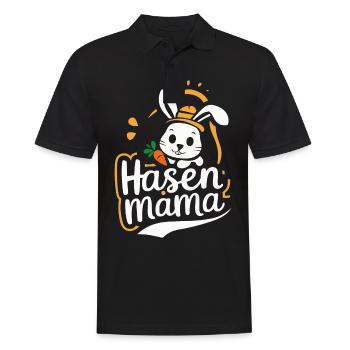 Hase Hasen Kaninchen Haustier - Männer Poloshirt - Schwarz - Vorne - Kai (181cm)