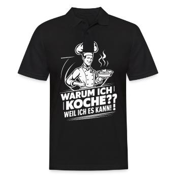Chef cuisinier - Polo Homme - noir - Devant - Kai (181cm)