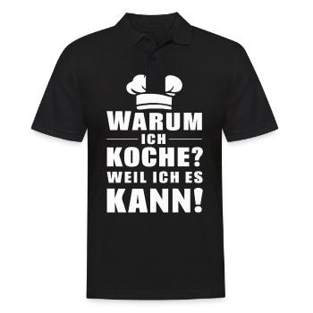 Chef cuisinier - Polo Homme - noir - Devant - Kai (181cm)