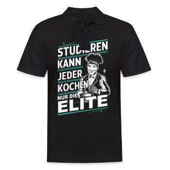 Cook Chef - Men's Polo Shirt - black - Front - Kai (181cm)