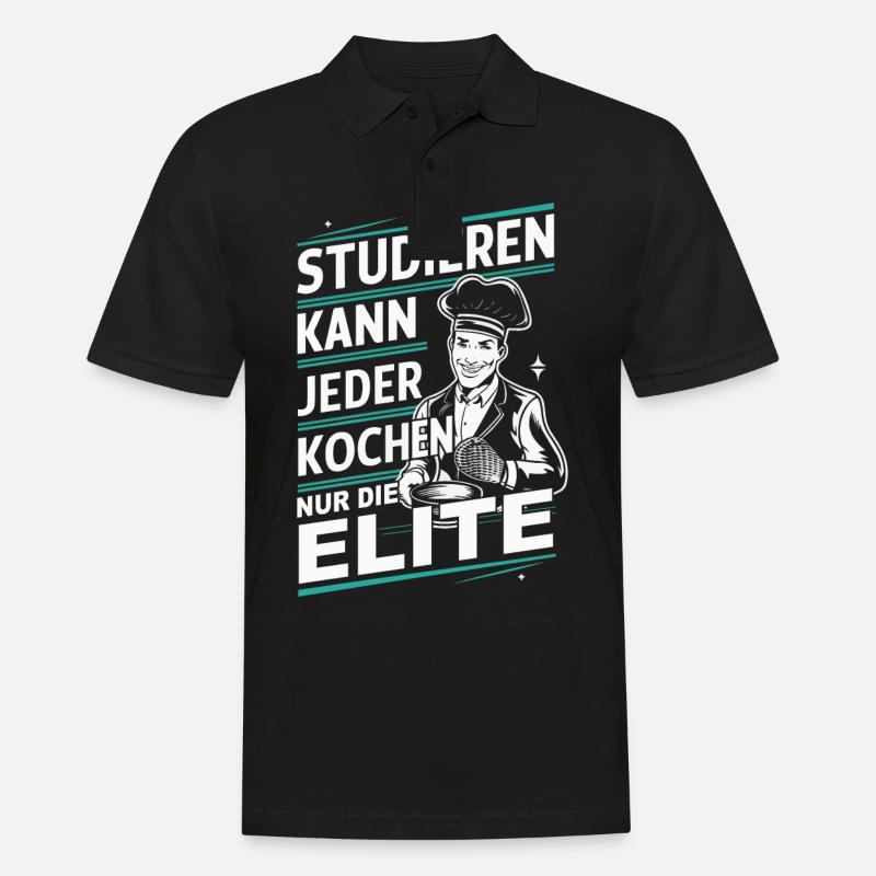 Koch Chefkoch - Männer Poloshirt - Schwarz