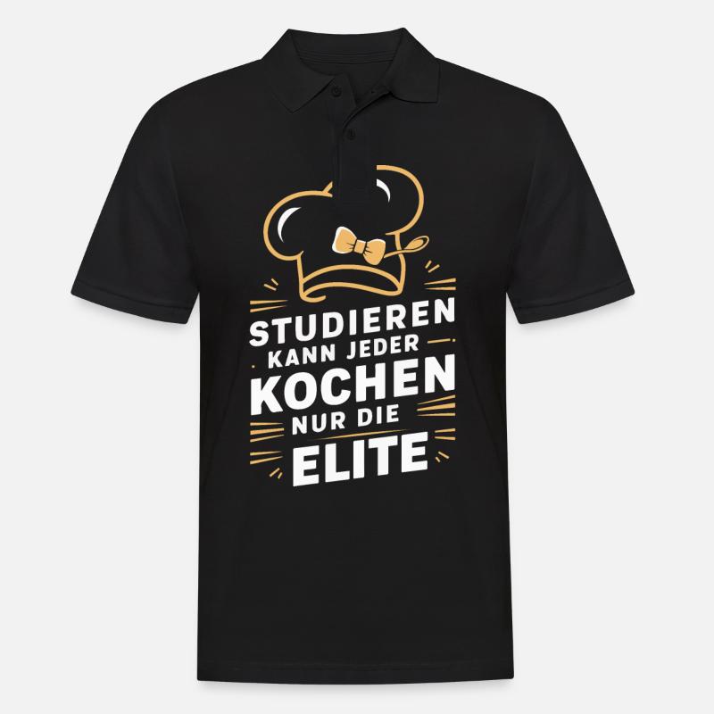Chef cuisinier - Polo Homme - noir