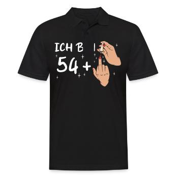 Cadeau d’anniversaire 55 ans anniversaire garçon - Polo Homme - noir - Devant - Kai (181cm)