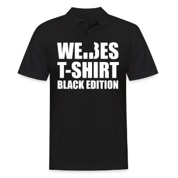 Funny Srkastic Irony Black Edition - Men's Polo Shirt - black - Front - Kai (181cm)