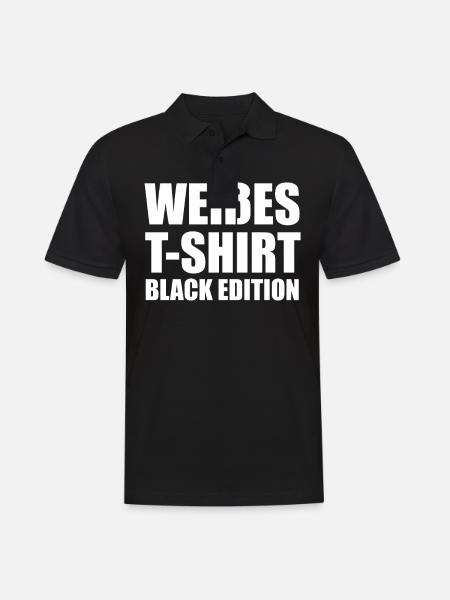 Lustig Srkastisch Ironie Schwarze Edition - Männer Poloshirt - Schwarz