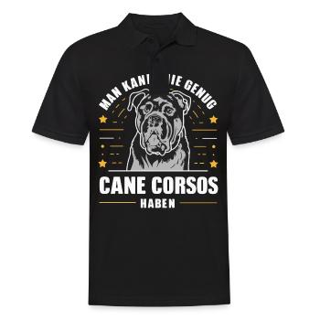 Chiens Cane Corso Italiano Chien - Polo Homme - noir - Devant - Kai (181cm)