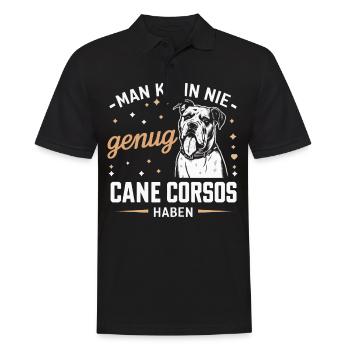 Chiens Cane Corso Italiano Chien - Polo Homme - noir - Devant - Kai (181cm)