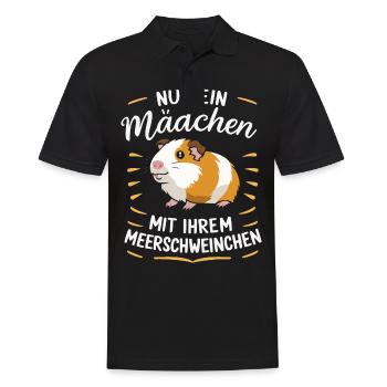 Cochon d’Inde à poil long chiens à crête à poil long - Polo Homme - noir - Devant - Kai (181cm)