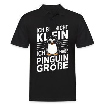 Pinguin Zwergpinguine Kaiserpinguin - Männer Poloshirt - Schwarz - Vorne - Kai (181cm)