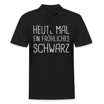 Funny Srkastic Irony Black Edition - Men's Polo Shirt - black - Front - Kai (181cm)