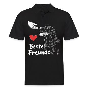 Labrador Dog Dogs - Men's Polo Shirt - black - Front - Kai (181cm)