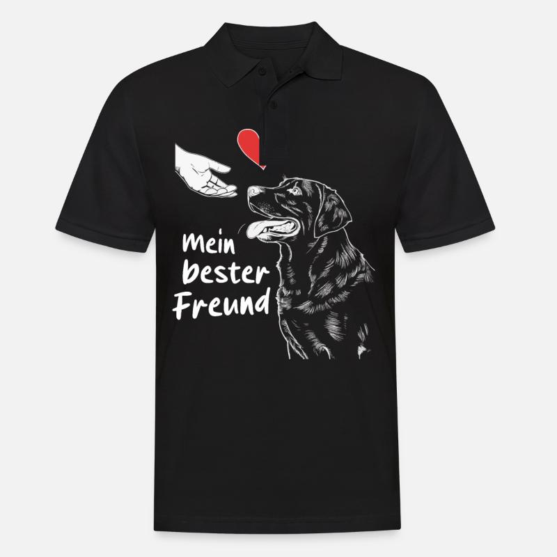 Labrador Chien Chiens - Polo Homme - noir