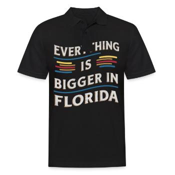 Florida, USA, America, Seed - Men's Polo Shirt - black - Front - Kai (181cm)