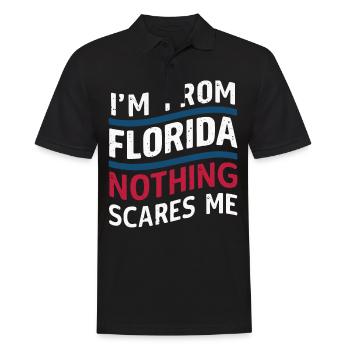 Florida, USA, America, Seed - Men's Polo Shirt - black - Front - Kai (181cm)