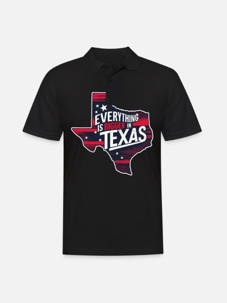 Texas State Texans Texas - Men's Polo Shirt - black