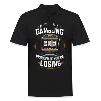 Casino Jeux de hasard Casino Las Vegas Joueurs - Polo Homme - noir - Devant - Kai (181cm)