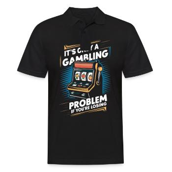 Casino Jeux de hasard Casino Las Vegas Joueurs - Polo Homme - noir - Devant - Kai (181cm)