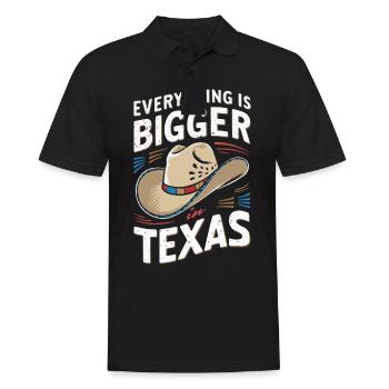 Texas State Texans Texas - Men's Polo Shirt - black - Front - Kai (181cm)