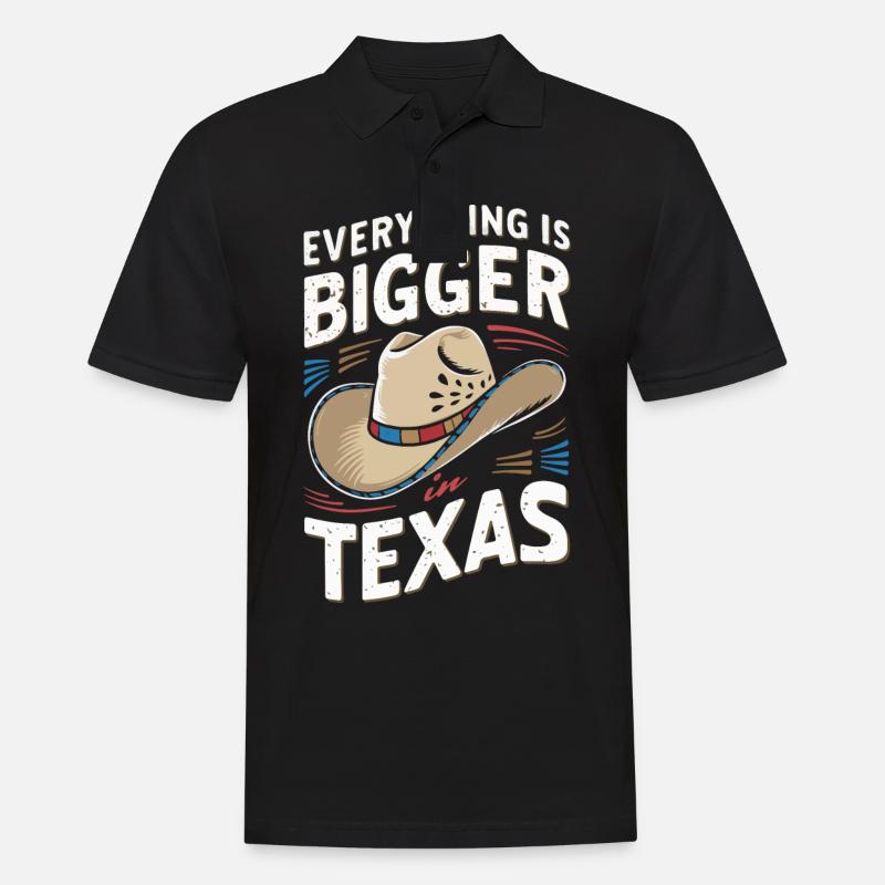 Texas State Texans Texas - Men's Polo Shirt - black