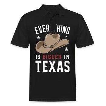 Texas State Texans Texas - Men's Polo Shirt - black - Front - Kai (181cm)