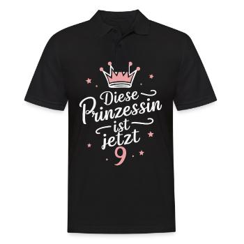 Cadeau d’anniversaire 9 ans Anniversaire d’enfants - Polo Homme - noir - Devant - Kai (181cm)