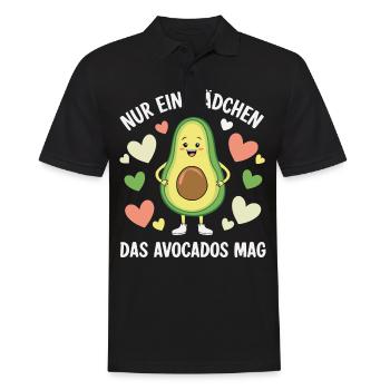 Avocado Frucht Vegan Vegetarier Veganer Avocados - Männer Poloshirt - Schwarz - Vorne - Kai (181cm)
