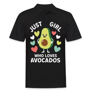 Avocado Essen Guacamole Vegan - Männer Poloshirt - Schwarz - Vorne - Kai (181cm)