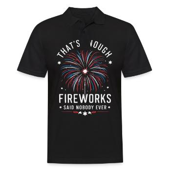 Pyrotechnics Fireworks Pyrotechnics - Men's Polo Shirt - black - Front - Kai (181cm)
