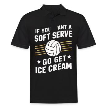 Joueur de volley-ball Joueur de beach-volley S - Polo Homme - noir - Devant - Kai (181cm)