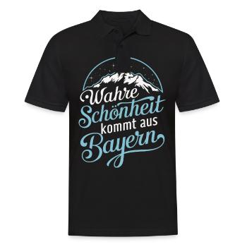 Free State of Bavaria Bavarian - Men's Polo Shirt - black - Front - Kai (181cm)