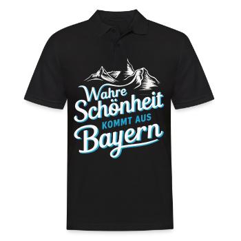 Free State of Bavaria Bavarian - Men's Polo Shirt - black - Front - Kai (181cm)