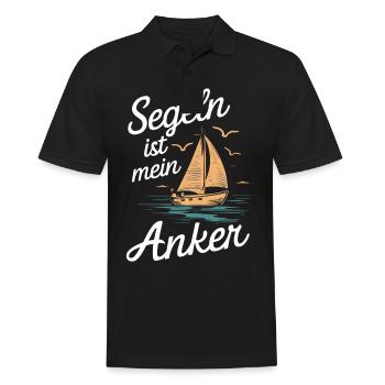 Sailing Sailing Captain Sailor Boat - Men's Polo Shirt - black - Front - Kai (181cm)
