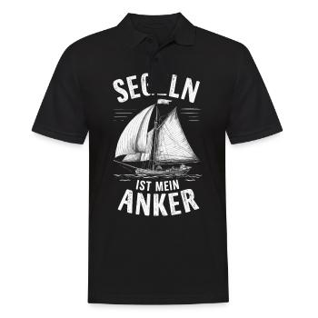 Sailing Sailing Captain Sailor Boat - Men's Polo Shirt - black - Front - Kai (181cm)