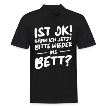 Funny Funny Funny Saying Funny Clothing - Men's Polo Shirt - black - Front - Kai (181cm)