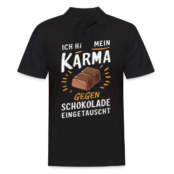 Sarcasme Ironie Drôle Paroles sarcastiques - Polo Homme - noir - Devant - Kai (181cm)