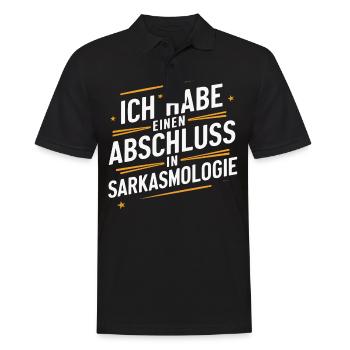 Sarkasmus Ironie Lustige Sarkastische Sprüche - Männer Poloshirt - Schwarz - Vorne - Kai (181cm)