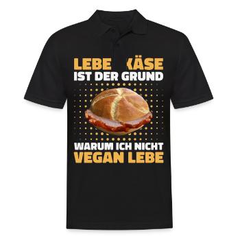 Leberkäs Bayern Leberkas Semmel Fleischkäse - Polo Homme - noir - Devant - Kai (181cm)