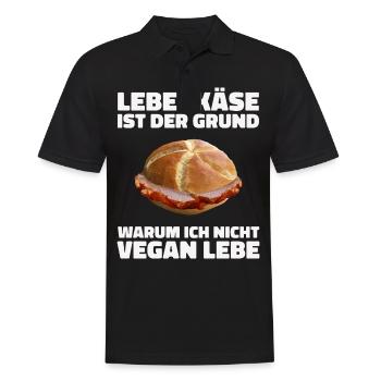 Leberkäs Bayern Leberkas Semmel Fleischkäse - Polo Homme - noir - Devant - Kai (181cm)