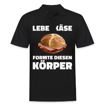 Leberkäs Bayern Leberkas Semmel Fleischkäse - Polo Homme - noir - Devant - Kai (181cm)